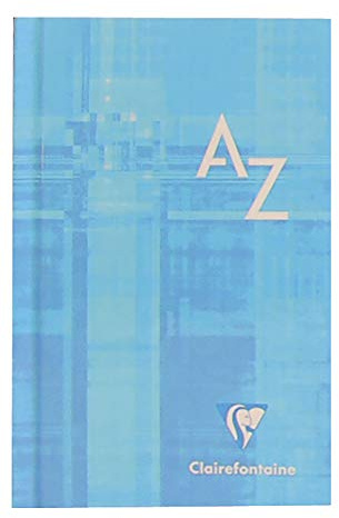 Clairefontaine 9589C - Packung mit 10 Kladden/Adressbuch 7,5x12cm mit Hardcover, 96 Blatt kariert 90g, farbig sortiert, 1 Pack