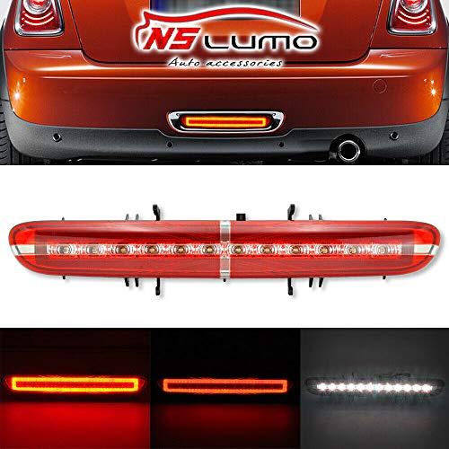 NSLUMO 1 Stück LED Rückseite Stoßstange Nebelleuchte Bremsumkehrleuchte für Mini Cooper R56 R57 R58 R59