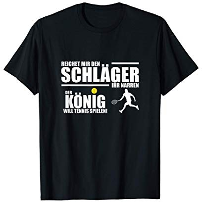 Tennis Geschenk für Trainer und Spieler Tennis Geschenkidee T-Shirt