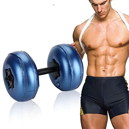 MAGT Wassergefüllte Hanteln, Umweltfreundliche verstellbare Hantel Wassergefüllte Hanteln Umweltfreundliche Fitnessgeräte Fitnessstudio Fitness für drinnen oder draußen(16-20kg-Bule)