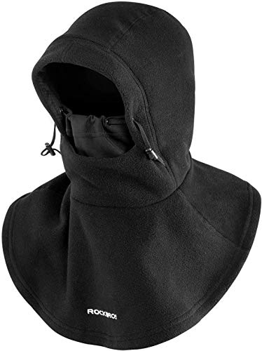 ROCKBROS Sturmhaube Gesichtshaube Balaclava Winter Skimaske für Damen/Herren Warm Snowboarden Sturmmaske Outdoorsports Fahrrad Motorrad Unisex Verlängerter Hals Stil 1