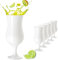 PLATINUX Weiße Cocktailgläser Set 6 Stück 400ml (max. 470ml) Longdrinkgläser Partygläser Milkshakeglas Bargläser Glas