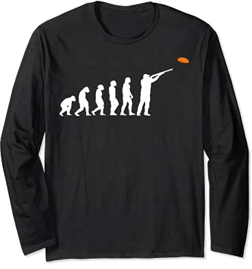 Tontaubenschießen Tontauben Evolution Wurfscheibenschießen Langarmshirt