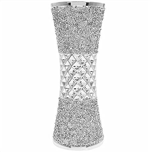 RP Home Silver Sparkle Vase Ornament 20cm (LP45635)