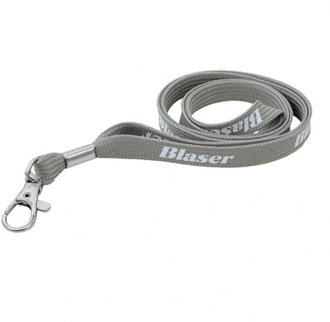 Blaser Schlüsselanhänger Grau - Geschenkidee für Jäger - Jagdgeschenk Schlüsselbund mit Schnellverschluss mit Schlüsselband zum Umhängen