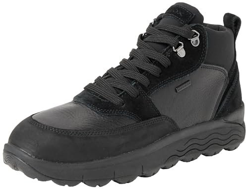 Geox Ragazzo U Spherica 4x4 B ABX barca alla caviglia, Nero, 40 EU