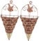 Yardwe 2PCS Woven Flower Baskets Wall Hanging Planter Basket Cone Shaped Hanging Flower Plant Pots Retro Wicker Flower Container Wall Planters for Garden Balcony Decor 31.5X14X7cm