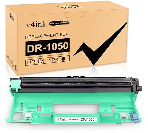 v4ink DR-1050 Drum Unit 1-Pack | Compatible for Brother DR1050 for HL-1110 HL-1112 HL-1210W HL-1212W DCP-1510 DCP-1512 DCP-1610W DCP-1612W MFC-1810 MFC-1910W