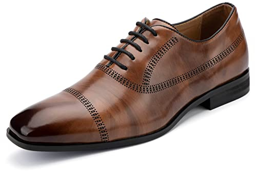 MEIJIANA Homme Oxfords Chaussure Homme Ville Cuir Business Chaussures à Lacets ete Chaussure Homme Mariage