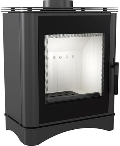 KRATKI Stahlofen freistehend mit Einzug VEGA Ø 130, Nennwärmeleistung 6 kW, Energieeffizienzklasse A, Holzofen, BImSchV Norm 2