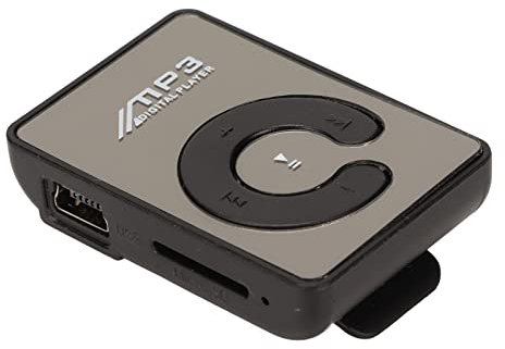 Lecteur MP3 à Clip Arrière, Mini Lecteur MP3 Numérique Portable, Lecteur de Musique sans Perte avec écouteurs pour la Course à Pied et Le Sport (Noir)