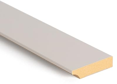 Bildershop-24 Fußleiste/Sockelleiste für Wandpaneele Dekowa in Sandbeige Beige 230 x 8 x 1,8 cm
