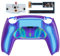 eXtremeRate RISE4 Remap Kit Programmable pour ps5 Manette BDM-010&020, Coque Arrière Redessinée avec 4 Palette Métal pour ps5 Manette, Palette Métallique (RMB) Version, Métal Bleu Vert Violet