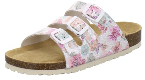AFS-Schuhe 2133, Bequeme Damen Pantoletten echt Leder, praktische Arbeitsschuhe, Hausschuhe, Handmade in Germany (38 EU, Hawaii Leder)