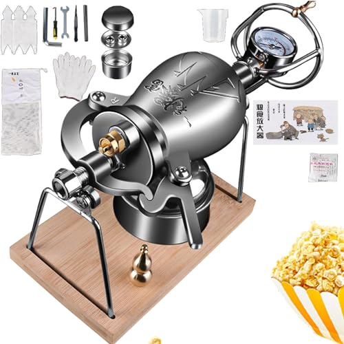 KYZTMHC Popcorn-Kanone Chinesische Popcornmaschine Nostalgia Healthy Popcorn Maker Druck-Popcorn-Popper Kleiner Puffreisbereiter für den Herd (Color : 328ml)