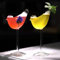 UIYIHIF Cocktailgläser, 2 Stück, Vogel-Trinkgläser, Kreative Champagnerkelchgläser, Klare Saftbecher für Zuhause, Bar, Restaurant, Cocktailgläser