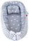 Jorzer Babyliege Babynest Mit Kissen Baumwolle Ergonomisch 0–3 Jahre Atmungsaktiv Tragbares Babynest Abnehmbar Waschbar Mit Reißverschluss Hebegriff Bedruckte Liege Mit Gurt