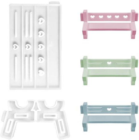 TNSLAND Silikonformen Gießformen für Parkbank Gipsformen zum Gießen DIY Silikon Gießform Gießformen Gips zum Gießen für Silikonformen Silikon Mold zum Gießen als Heimdekoration (A)