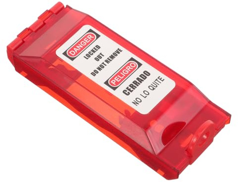 SEWACC Wandschutz Kindersicherung für Schalter und Steckdosen Lichtstopper Sperren Kunststoff Rot Zubehör für Elektrische