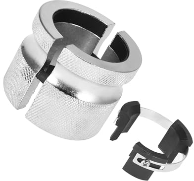 VekAuto 1 Pcs Motorcycle Adjustable Fork Seal Driver Tool, Universal for Motor Bike Carbon Steel Silver Tone