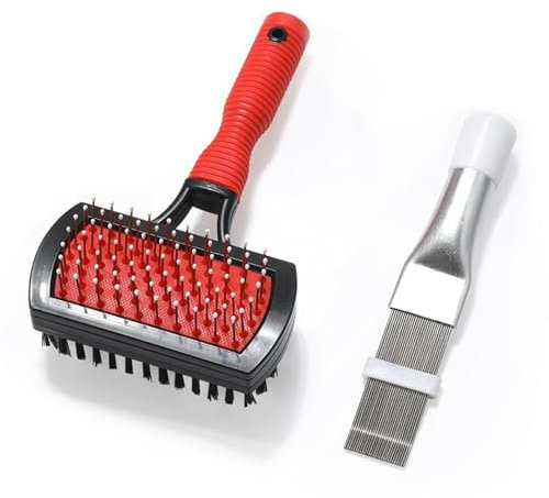 Radiator Repair Clean Tool, Air Conditioner Fin Comb Cleaner Kit, Condenser Coil Cleaner Brush, Air Conditioner Coil Brush, 16x8.7x5cm/6.3x3.43x1.97 Inches for Air Conditioner Fin Comb Cleaner Kit