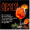 STYLER Küchenbild Recipe Aperol 30 x 30 cm I SPRITZIGE COCKTAILS I Glasbild mit Aperol Spritz Rezept I Bild für Küche & Bar I Deko Wandbild modern I Cocktailbilder Set
