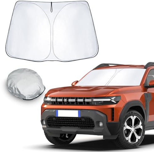 CDEFG Compatible with Dacia Duster 3 2024 2025 Facelift Sunshade Sun Protection Covers Front Windscreen Parasol Front Baffle Windscreen Car Sun Visor Duster III 2024 Accessories