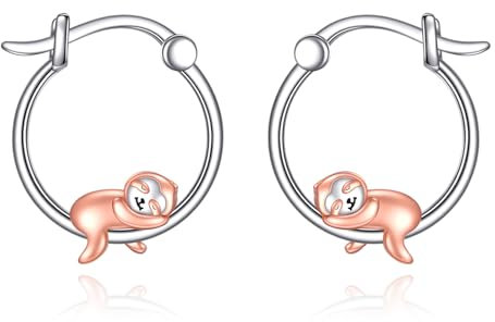 Faultier Ohrringe Sterling Silber 925 Faultierschmuck Geschenke für Frauen Faultierliebhaber