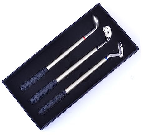 Gadpiparty Golf-kugelschreiber-set 3-teilig Aluminiumlegierung Kreativer Schreibtisch Für Enthusiasten