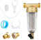 Forhandy Filtro fine lavabile con adattatore, filtro dell'acqua riutilizzabile 1& G1/2MNPT+G1/2FNPT filtro per acqua prefiltro per sedimenti per tubo dell'acqua pozzo combinazione di filtri