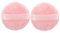 NULYLU 2Stücke Waschbare Puderquasten aus Baumwolle für Make-up Wiederverwendbare Weiche Kosmetikschwämme für Foundation Puder und Blush für Zuhause und Reisen Rosa