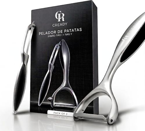 ProPeel® - Pelapatate Professionale Lama Laterale Acciaio Inossidabile Pela Patate e Verdure Sbuccia Pela Carote Adatto per campeggi in Famiglia Picnic e Viaggi (Confezione da 2)
