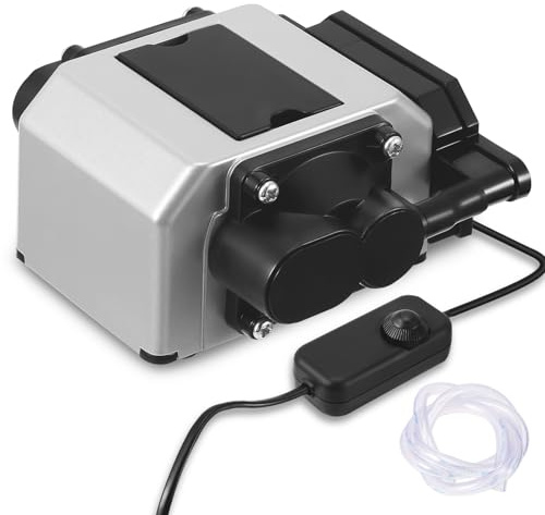 Air Assist, 35kPa Laser Air Assist Pumpe für Laserschneider und Gravierer, Maximaler Luftstrom 40L/min, Großer Durchfluss Geräuscharme Luftpumpe für Lasergravurmaschine, Aquarium