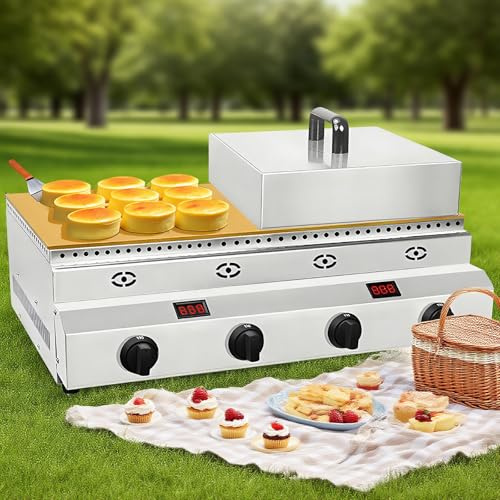 LJYKBFL Plancha de Gas Comercial para Hacer Tortitas, soufflé y dorayaki, Ideal para el hogar, restaurantes, panaderías y Bares de Aperitivos.