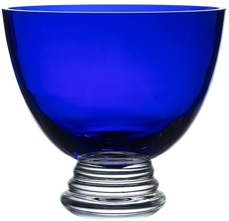 BARSKI Hecha a Mano Redonda de Cristal Cuenco, Cobalto, 8,5 D (8,5 cm de diámetro), Fabricado en Europa