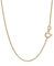 NKlaus 38cm Ankerkette 585 Gelbgold 14 Karat elegante Halskette filigrante Breite 0,8mm Collier 0,9g federleicht 9430