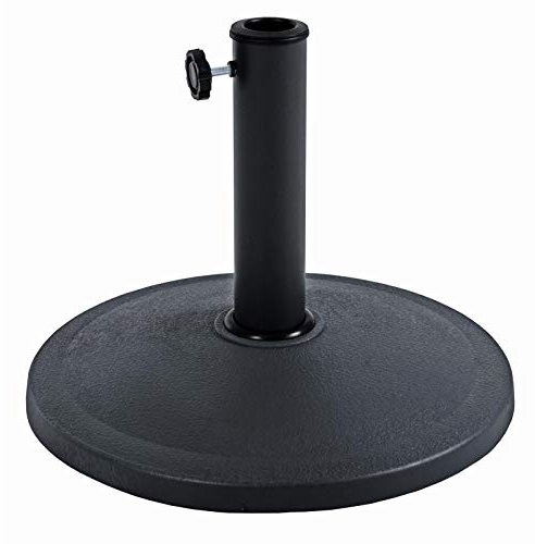 Hodge and Hodge 8kg Parasol Base Polyresin Weighted Garden Umbrella Stand Pole Support Black
