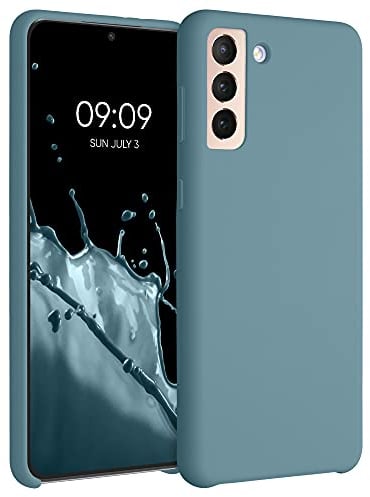 kwmobile Cover per Samsung Galaxy S21 Plus Custodia - Back Case per Smartphone in Silicone TPU - Protezione Gommata - antique stone
