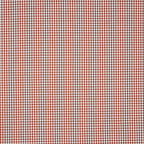 Stoff Meterware Karo 2x2 mm Baumwolle - Baumwollstoff, Züchen, Bauernkaro, Kariert, Karomuster, Landhaus, Deko, Nähen, Basteln (Terra)