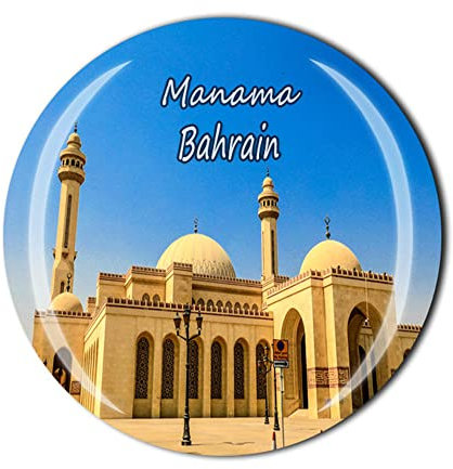 Manama Bahrain Fridge Magnet Crystal Tourist Souvenir Gift Collection Refrigerator Magnetic Sticker