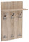 AKKE Garderobenpaneel Wandgarderobe Mit Ablage Wandpaneel Garderobe PVC Medi 90x50 cm CHROM | SONOMA