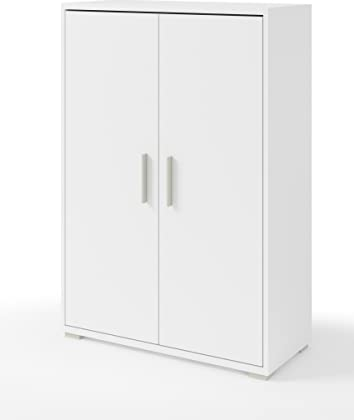 möbelando Aktenschrank Clermont in weiß mit 2 Türen und 3 Fächern. Abmessungen (BxHxT) 79,1x114x35 cm