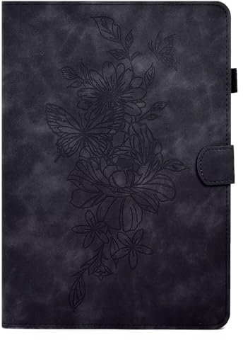 MOKASE Case for 6 All-New Amazon Kindle 11th Generation 2024/2022 Release, Suede Leather Stand Cover with Smart Auto Wake/Sleep & Pen Holder for New Kindle 6 11th Generation 2024 E-Reader, Black