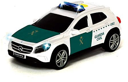 Dickie Toys - Coche Mercedes Clase A Guardia Civil, Fricción, con Luz y Sonido, A Partir de 3 años - 15 cm (203712027SI1)