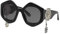 Philipp Plein Unisex SPP102S Sunglasses, Multicoloured (Multicoloured), 54