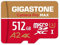 [5 Jahre kostenlose Datenwiederherstellung] GIGASTONE 512GB Micro SD Karte, Kamera Pro MAX, bis zu 160/100 MB/s, MicroSDXC-Speicherkarte für DJI, Gopro, Insta360, Dashcam, 4K Video, UHS-I A2 V30