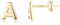 TINGN Ohrstecker Sterling Silber 925 Gold Mädchen Damen, A Buchstaben Ohrringe Medizinische Ohrstecker Schmuck Geburtstagsgeschenke Muttertagsgeschenk für Frauen Mädchen Tochter