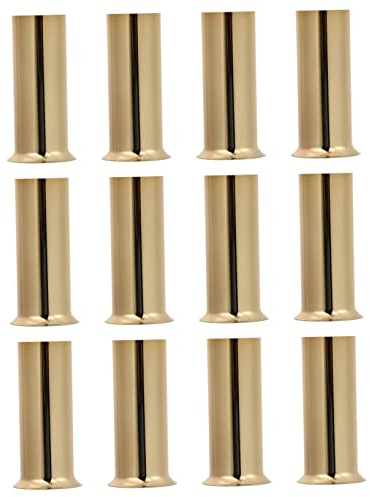 Hemobllo 12 Stück Kerzen-Kronleuchter-Ärmel Kronleuchter-Zubehör Shandalers-Lichter-Ärmel Kronleuchter-Kerzenfassungsabdeckungen Goldfarbene Kronleuchter Dekorative Glühbirne E12