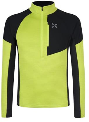 MONTURA thermal grid 2 anorak uomo MMZP77X47 colore verde lime pile da uomo adatto ad attività sportiva traspirante