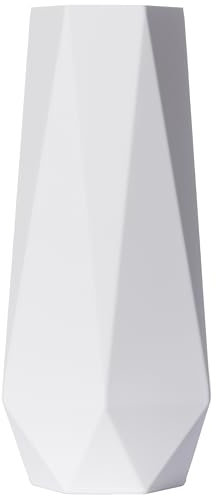 3D Vase Dekovase Bao L 30cm Bodenvase Weiß Deko Vase Pampasgras Trockenblumen